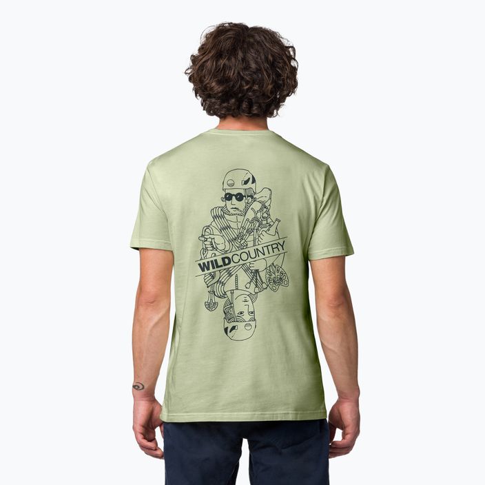 Нефритова чоловіча футболка для скелелазіння Wild Country Flow 2