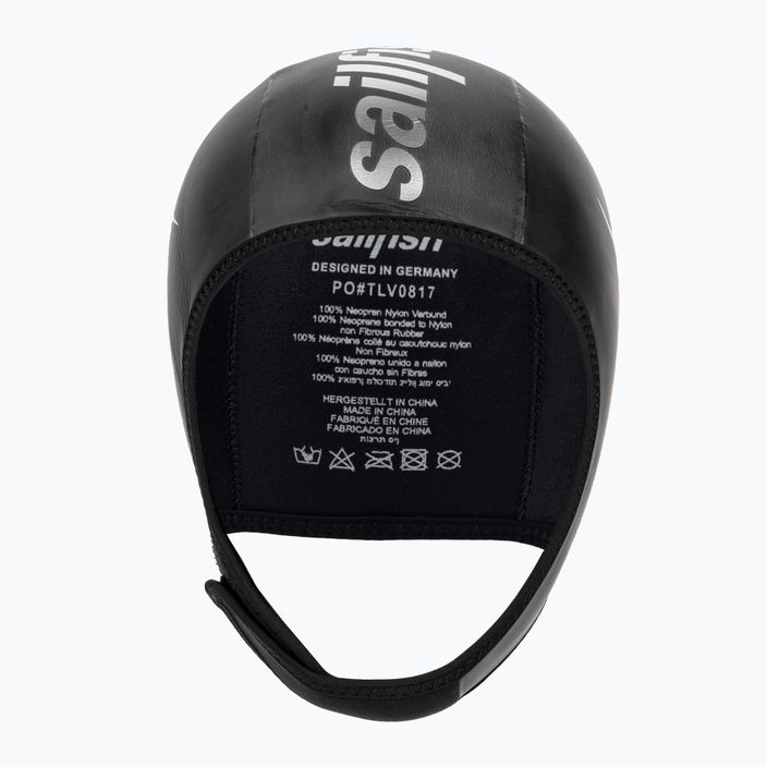 Шапочка для плавання Sailfish Silicone чорна NEOPRENE CAP 2