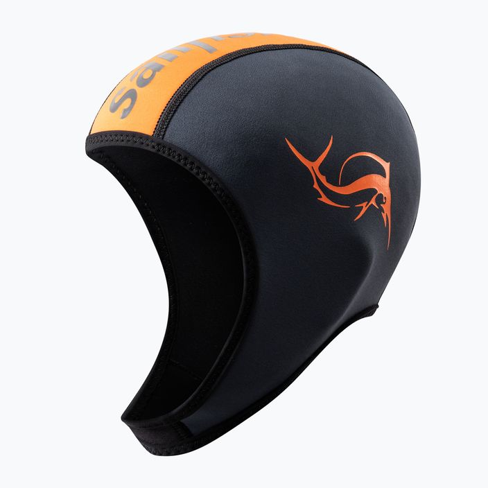 Шапочка для плавання Sailfish Silicone чорно-помаранчева NEOPRENE CAP 4