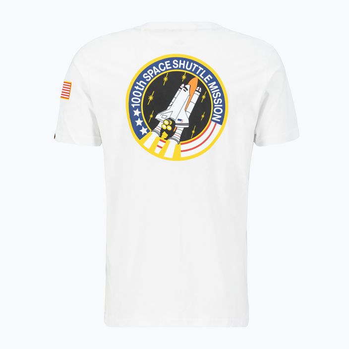 Футболка чоловіча Alpha Industries Space Shuttle T white 4