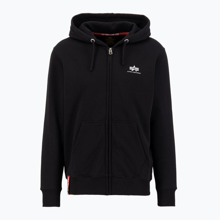 Кофта чоловіча Alpha Industries Basic Zip SL black 2