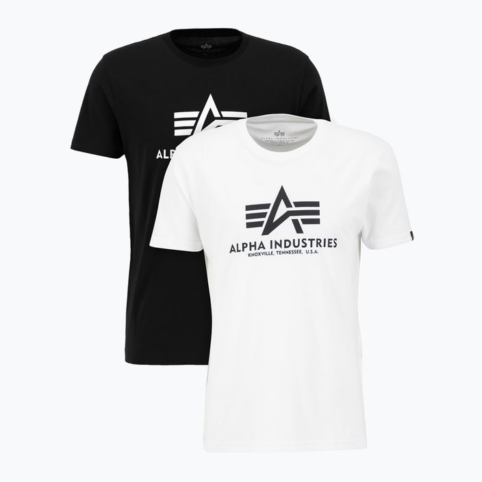 Футболка чоловіча Alpha Industries Basic T 2 шт. black/white