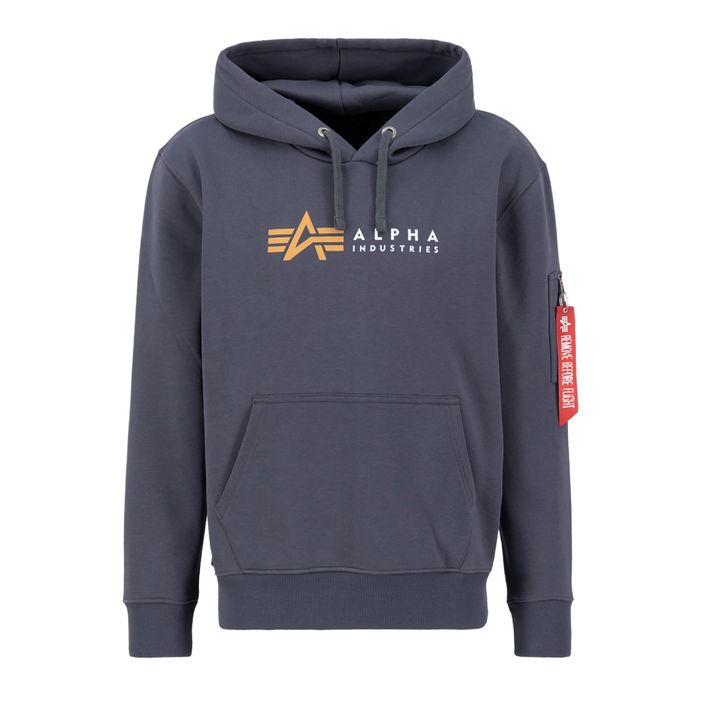 Кофта чоловіча Alpha Industries Alpha Label grey/black 2