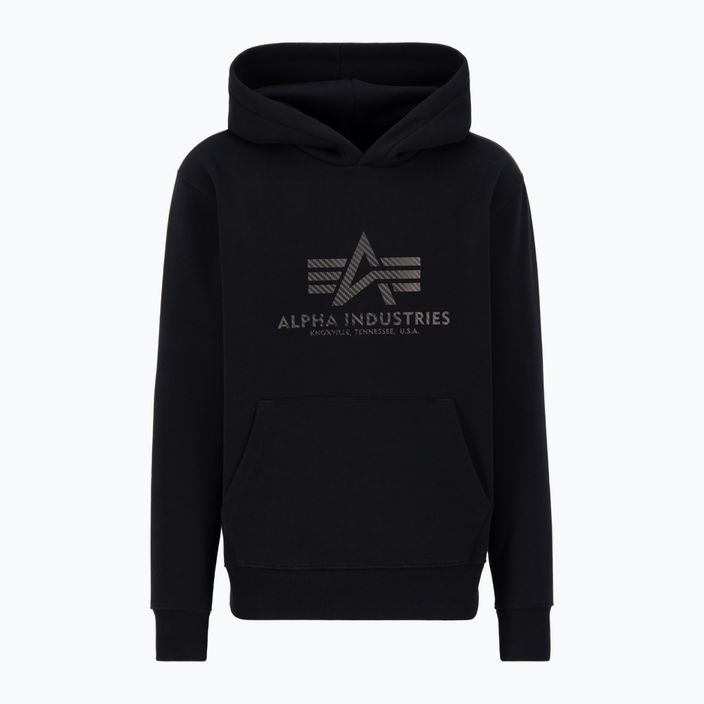 Кофта чоловіча Alpha Industries Basic Carbon Hoody black 3