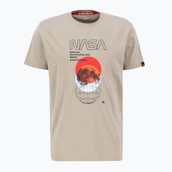 Футболка чоловіча Alpha Industries NASA Orbit T vintage sand 3