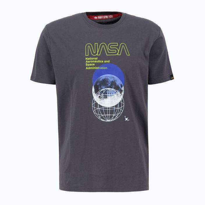 Футболка чоловіча Alpha Industries NASA Orbit T vintage grey 3