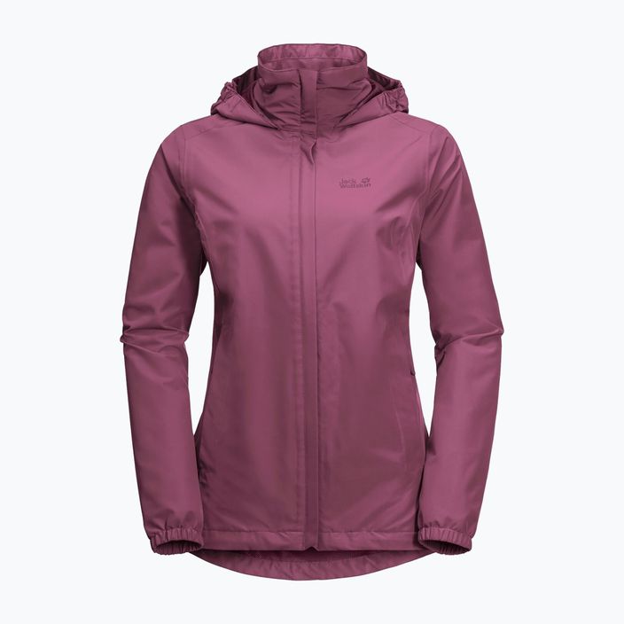 Куртка дощовик жіноча Jack Wolfskin Stormy Point рожева 1111201_2094 5