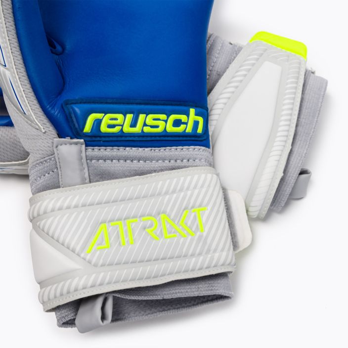 Рукавиці воротарські Reusch Attrakt Grip Evolution Finger Support сірі 5270820 4
