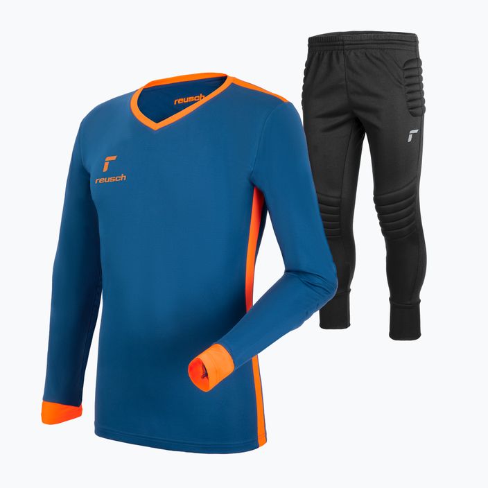 Воротарський комплект дитячий Reusch Match Set Junior футболка+штани синьо-чорний