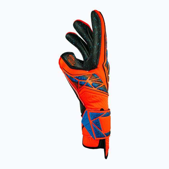 Воротарські рукавиці Reusch Attrakt Fusion Guardian гіперпомаранчеві/сині/чорні 4