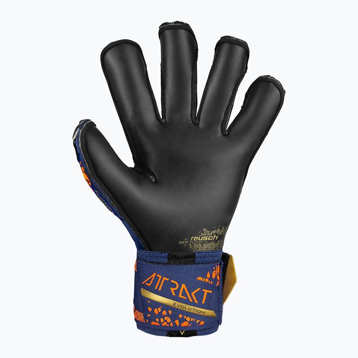 Воротарські рукавиці Reusch Attrakt Gold X Evolution преміум класу сині/золоті/чорні 3