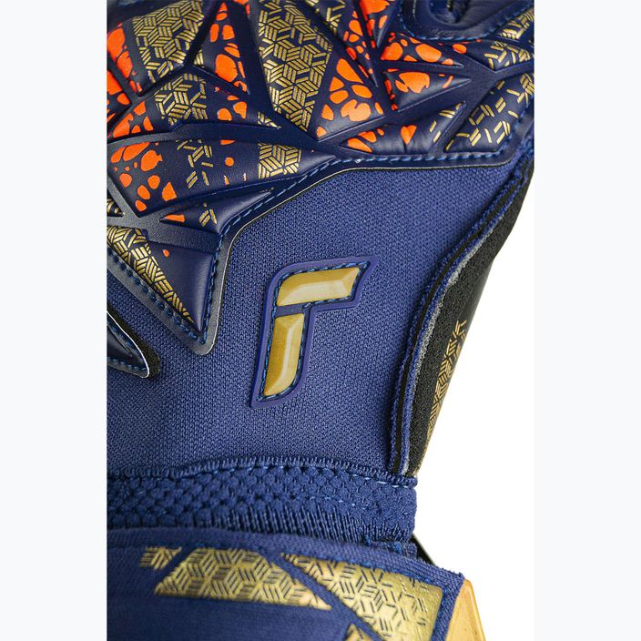 Воротарські рукавиці Reusch Attrakt Gold X Evolution преміум класу сині/золоті/чорні 6