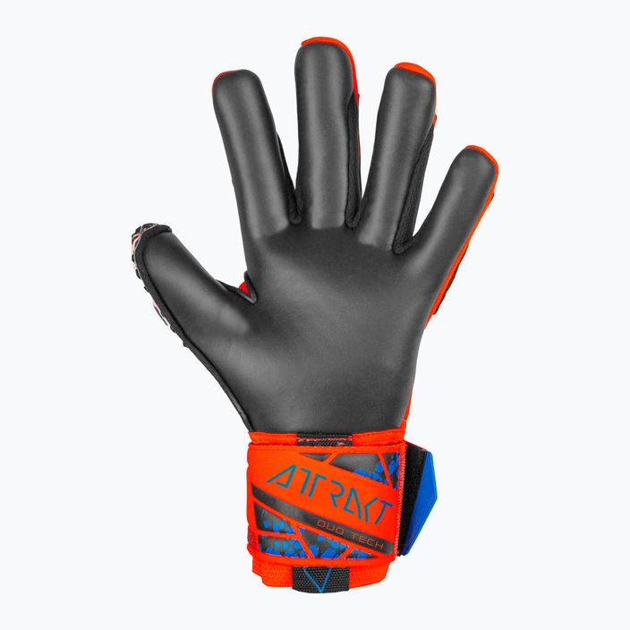 Воротарські рукавиці Reusch Attrakt Duo гіперпомаранчеві/сині/чорні 3