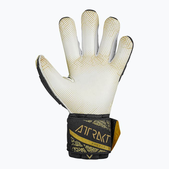 Воротарські рукавиці Reusch Attrakt Freegel Gold X GluePrint Finger Support чорні/золоті 3