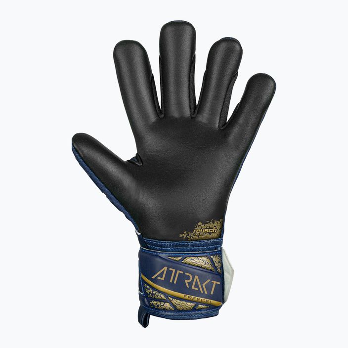 Воротарські рукавиці Reusch Attrakt Freegel Silver преміум сині/золоті/чорні 3