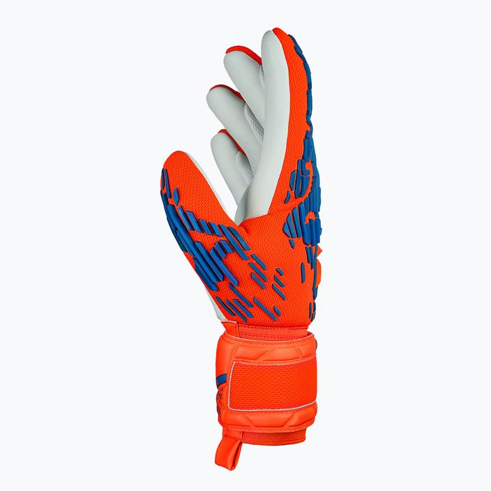 Дитячі воротарські рукавиці Reusch Attrakt Freegel Silver Junior hyper orng/elec сині 4