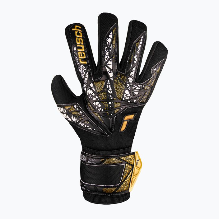Воротарські рукавиці Reusch Attrakt Silver NC Finger Support чорний/золотий/білий/чорний 2