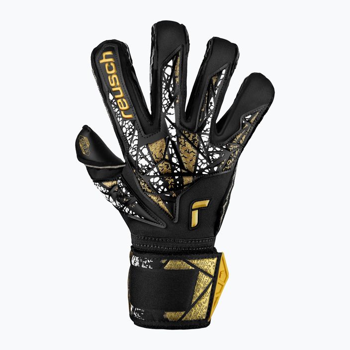 Воротарські рукавиці Reusch Attrakt Gold X Evolution Cut Finger Support чорні/золоті/білі/чорні 2