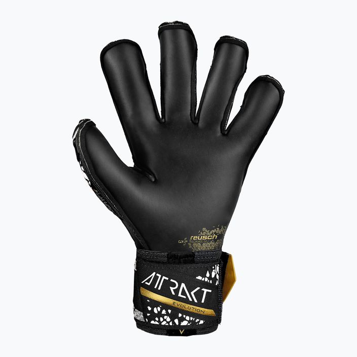 Воротарські рукавиці Reusch Attrakt Gold X Evolution Cut Finger Support чорні/золоті/білі/чорні 3