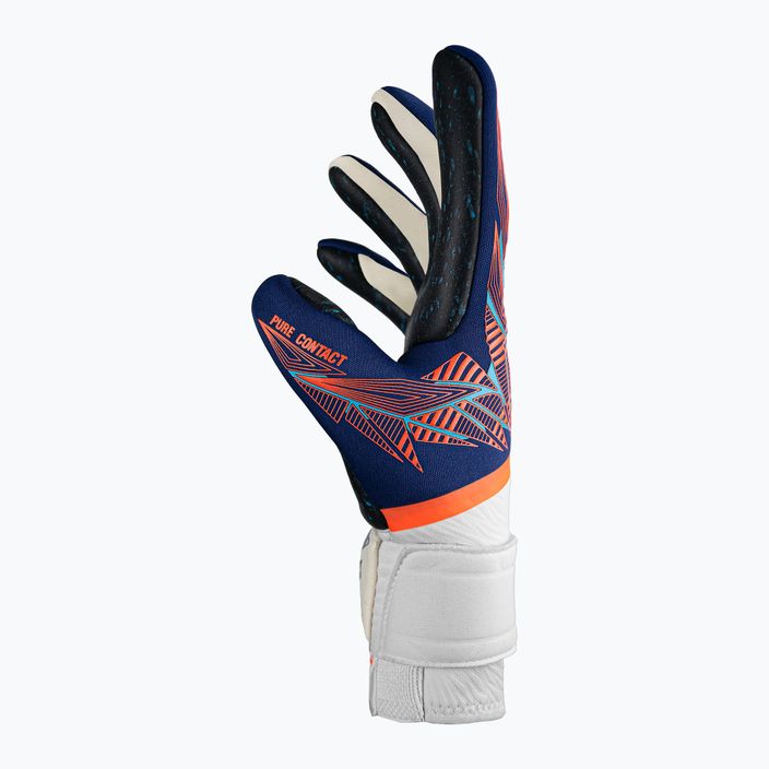 Воротарські рукавиці Reusch Pure Contact Fusion преміум сині/електричний оранжевий/чорні 4