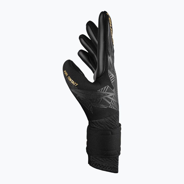 Воротарські рукавиці Reusch Pure Contact Infinity чорні/золоті/чорні 4