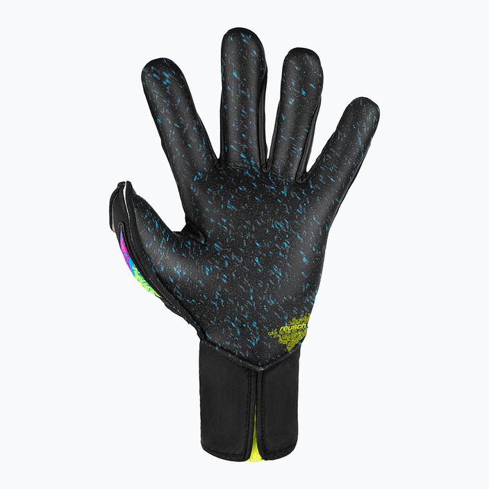 Воротарські рукавиці Reusch Attrakt Fusion без лямок чорні/безпечно-жовті/чорні 3