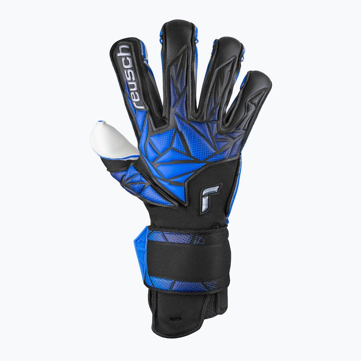 Воротарські рукавиці Reusch Attrakt RE:GRIP чорні/електричні сині 2
