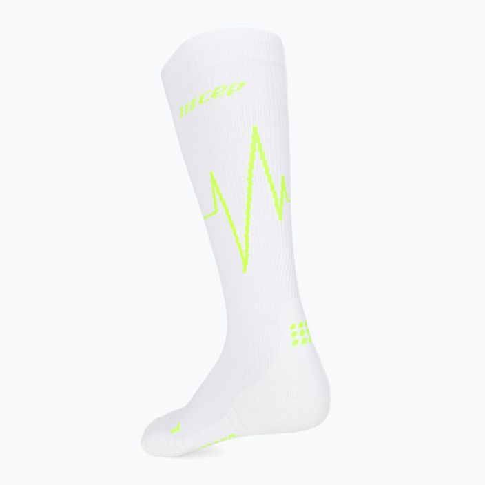 Компресійні шкарпетки для бігу жіночі CEP Heartbeat білі WP20PC2 2