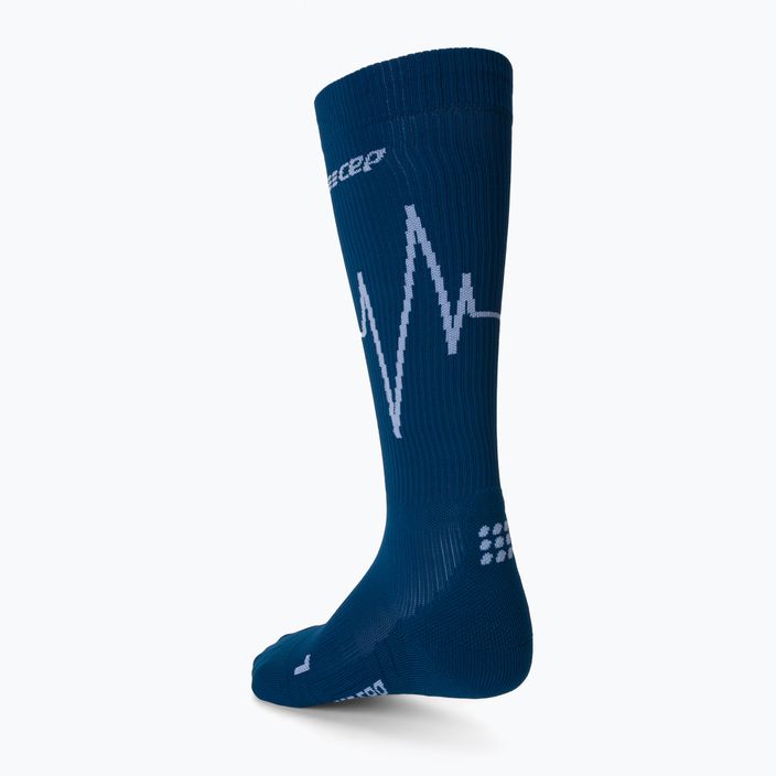 Компресійні шкарпетки для бігу жіночі CEP Heartbeat блакитні WP20NC2 2