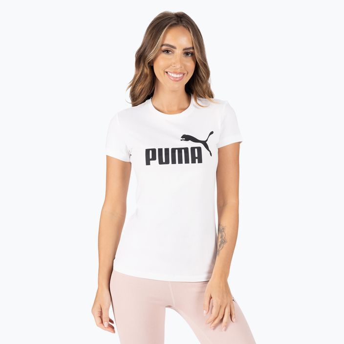 Футболка для тренувань жіноча PUMA ESS Logo Tee біла 586774 02