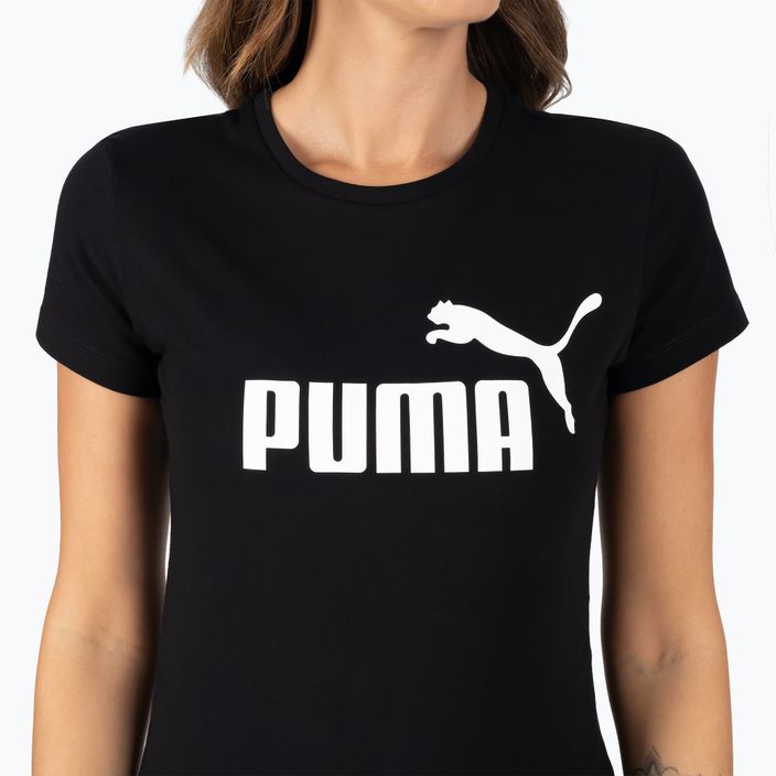 Футболка для тренувань жіноча PUMA ESS Logo Tee чорна 586774 01 4
