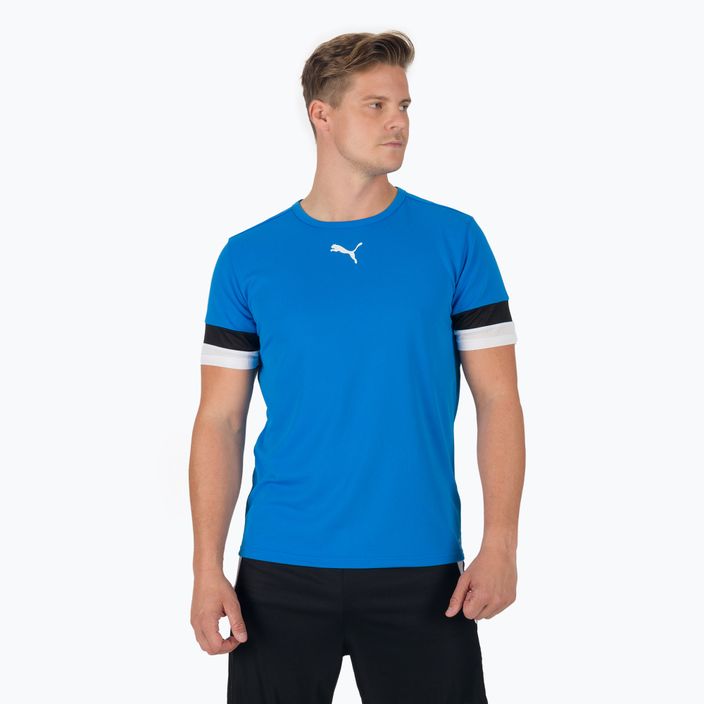 Футболка футбольна чоловіча PUMA teamRISE Jersey блакитна 704932 02