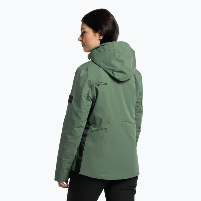 Куртка лижна жіноча ZIENER Talsina зелена 224105 3