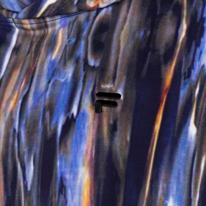 Жіночий світшот FILA Ceyrat AOP Кроп-худі синій з капюшоном, що плавиться aop 3