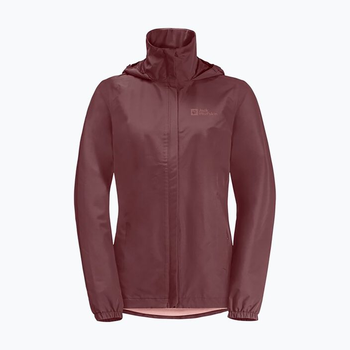 Куртка протидощова жіноча Jack Wolfskin Stormy Point 2L red ochre