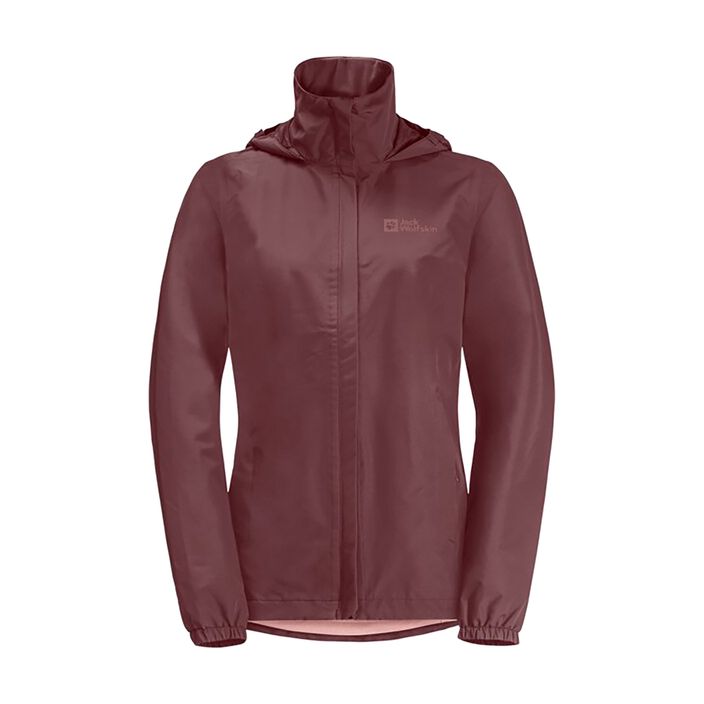 Куртка протидощова жіноча Jack Wolfskin Stormy Point 2L red ochre 2