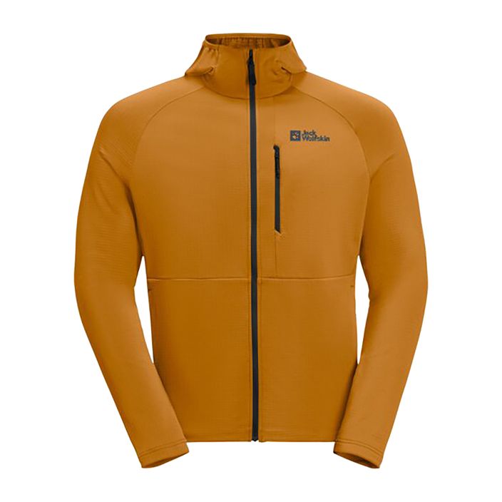 Кофта флісова чоловіча Jack Wolfskin Kolbenberg Hooded Fz safflower 2