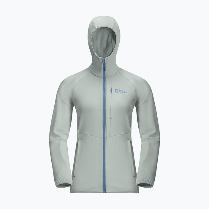 Кофта флісова жіноча Jack Wolfskin Kolbenberg Hooded Fz cool grey 2