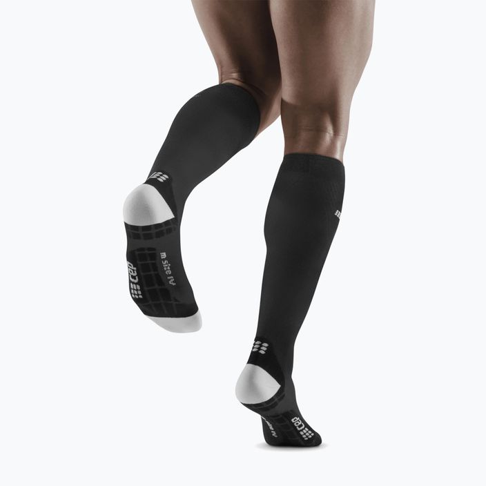 Шкарпетки компресійні бігові чоловічі CEP Ultralight black/light grey 5
