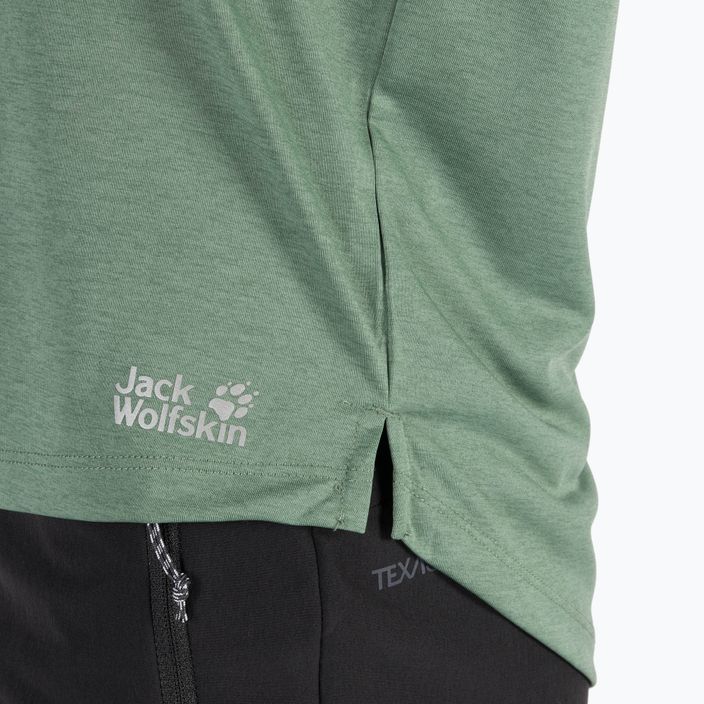 Футболка трекінгова жіноча Jack Wolfskin Pack & Go зелена 1806654_4311 4