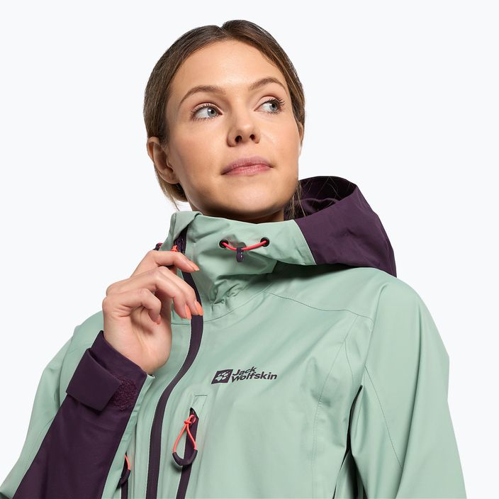 Куртка для скітуру жіноча Jack Wolfskin Alpspitze 3L зелена 1115201 6