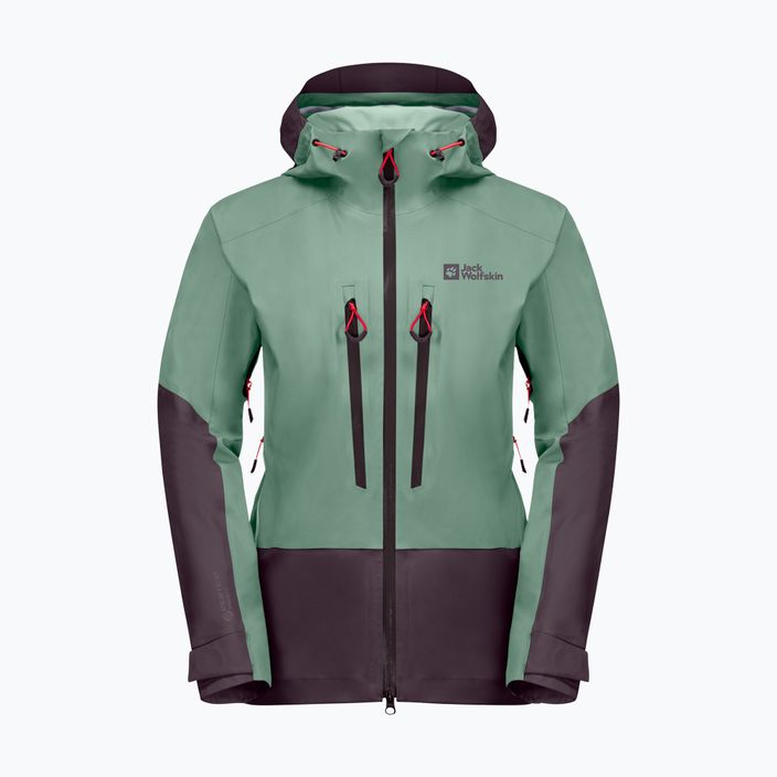 Куртка для скітуру жіноча Jack Wolfskin Alpspitze 3L зелена 1115201 11