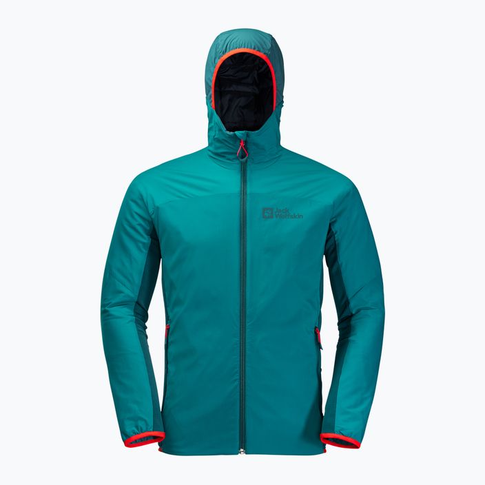 Куртка для скітуру чоловіча Jack Wolfskin Alpspitze Ins Hoody зелена 1206781_1124 5