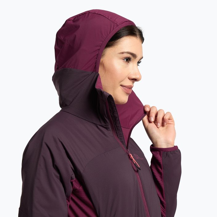 Куртка для скітуру жіноча Jack Wolfskin Alpspitze Ins Hoody фіолетова 1206801_2042 5