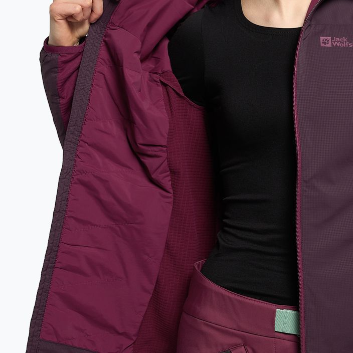 Куртка для скітуру жіноча Jack Wolfskin Alpspitze Ins Hoody фіолетова 1206801_2042 8