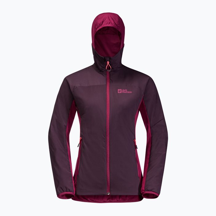Куртка для скітуру жіноча Jack Wolfskin Alpspitze Ins Hoody фіолетова 1206801_2042 10