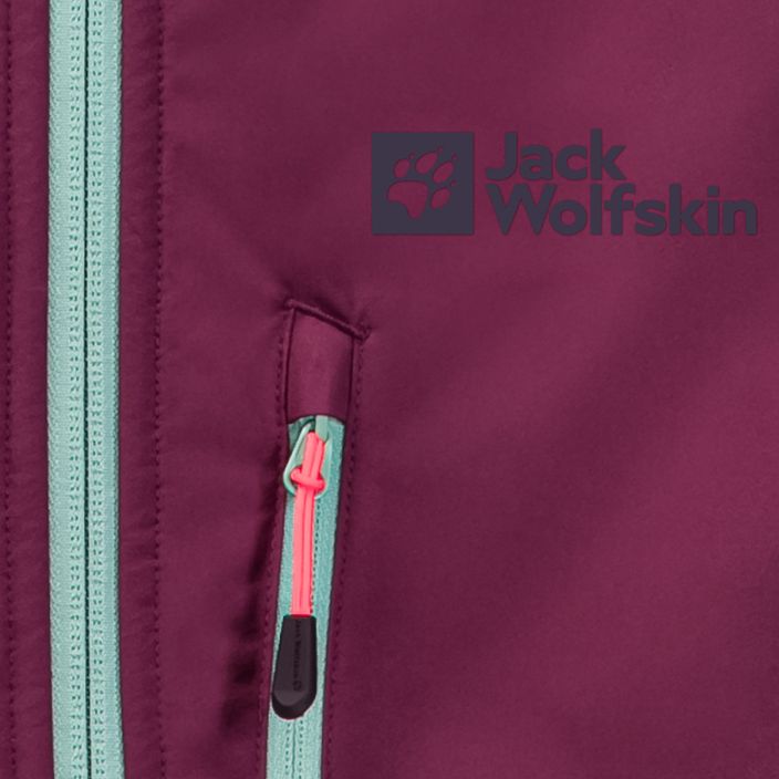 Куртка для скітуру жіноча Jack Wolfskin Alpspitze Hoody фіолетова 1307391_1014 11