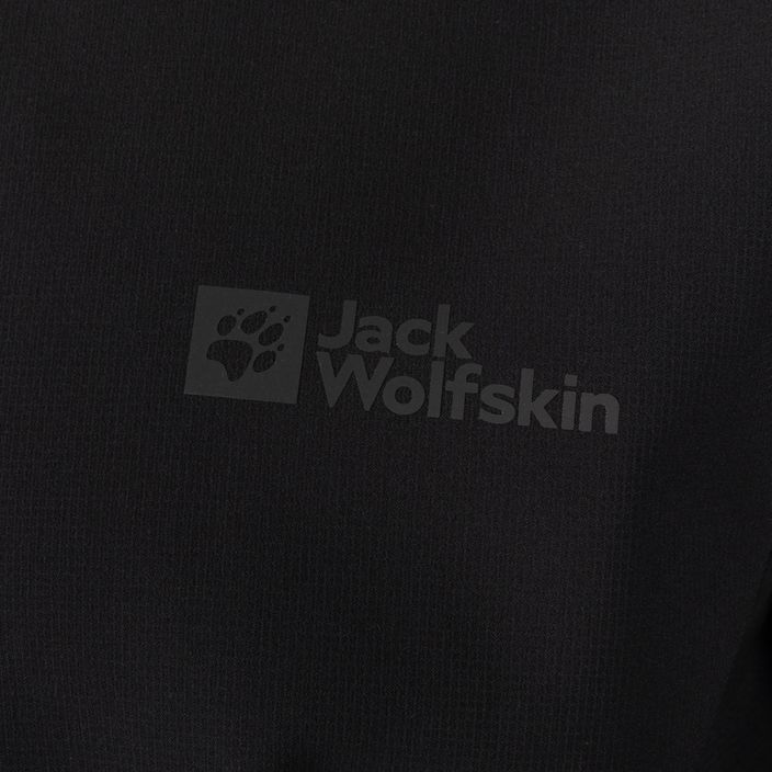 Куртка софтшел чоловіча Jack Wolfskin Bornberg Hoody чорна 1307471_6000 7