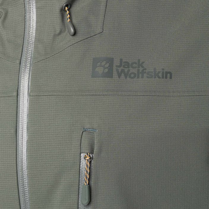 Куртка дощовик чоловіча Jack Wolfskin Kammweg 3L Jkt M зелена 1115831 8