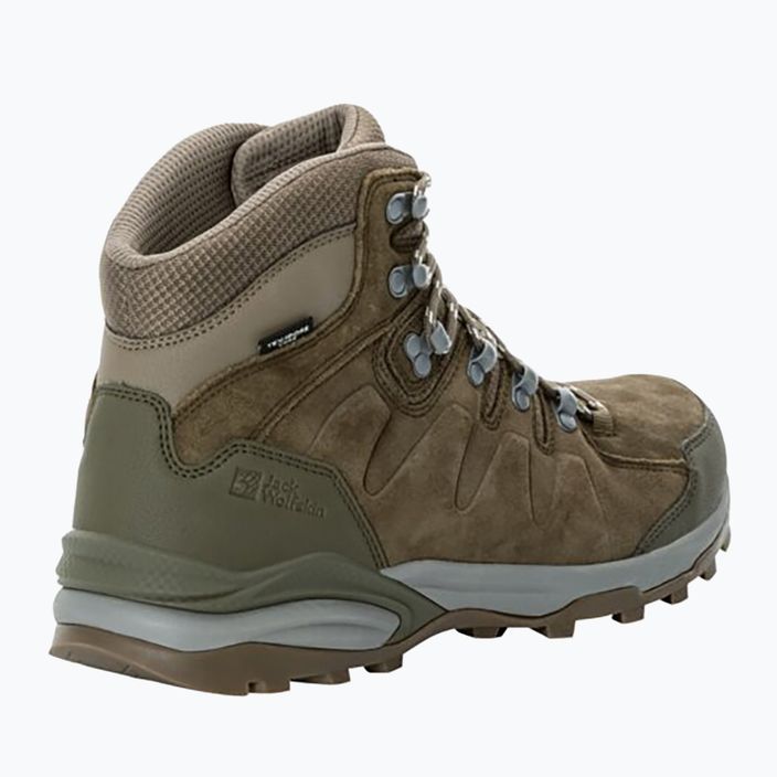 Черевики трекінгові чоловічі Jack Wolfskin Refugio Texapore Mid cold coffee 4